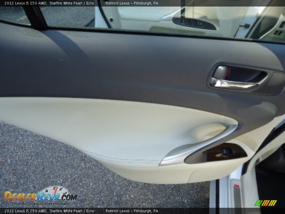 2012 Lexus IS 250 AWD Starfire White Pearl / Ecru Photo #13