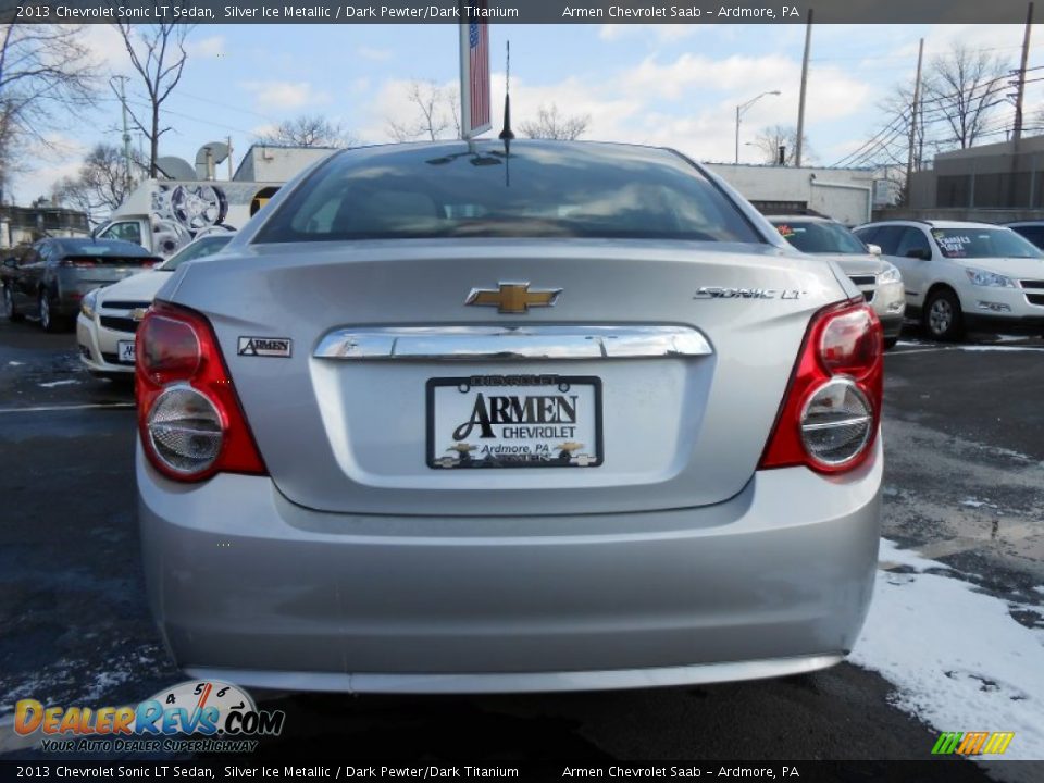 2013 Chevrolet Sonic LT Sedan Silver Ice Metallic / Dark Pewter/Dark Titanium Photo #6