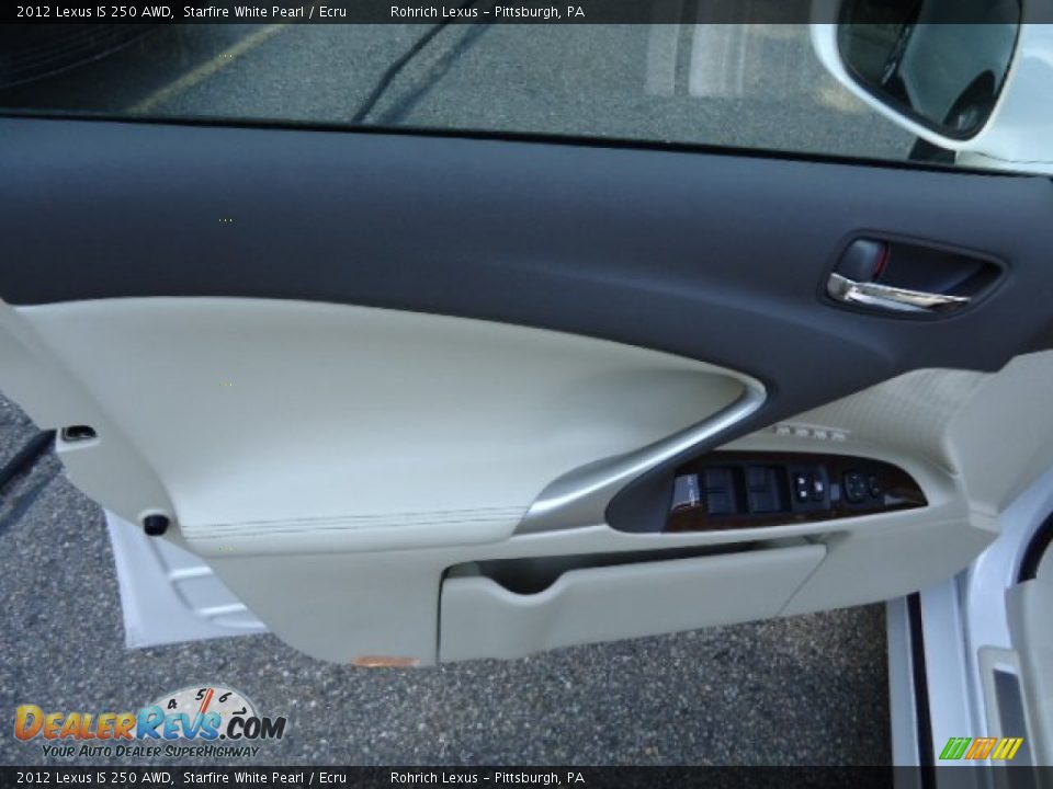 2012 Lexus IS 250 AWD Starfire White Pearl / Ecru Photo #14