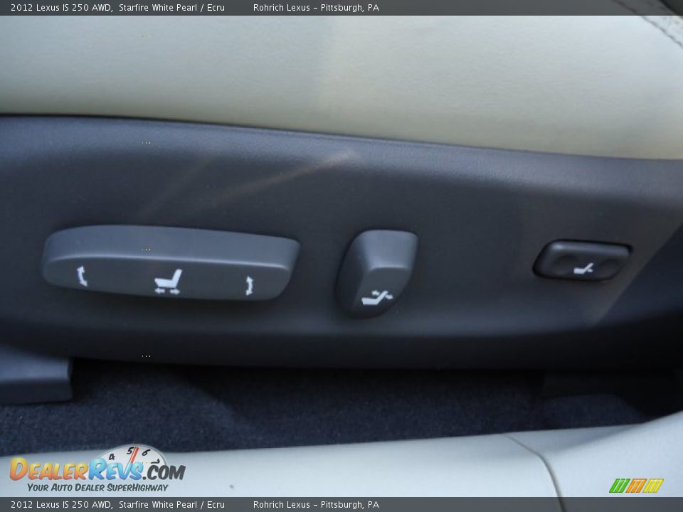 2012 Lexus IS 250 AWD Starfire White Pearl / Ecru Photo #15