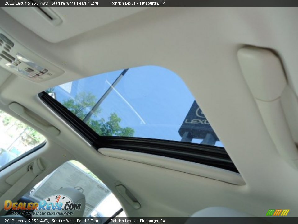 2012 Lexus IS 250 AWD Starfire White Pearl / Ecru Photo #16