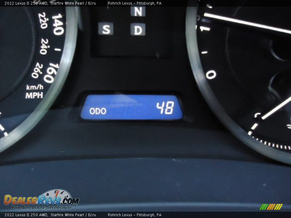 2012 Lexus IS 250 AWD Starfire White Pearl / Ecru Photo #20