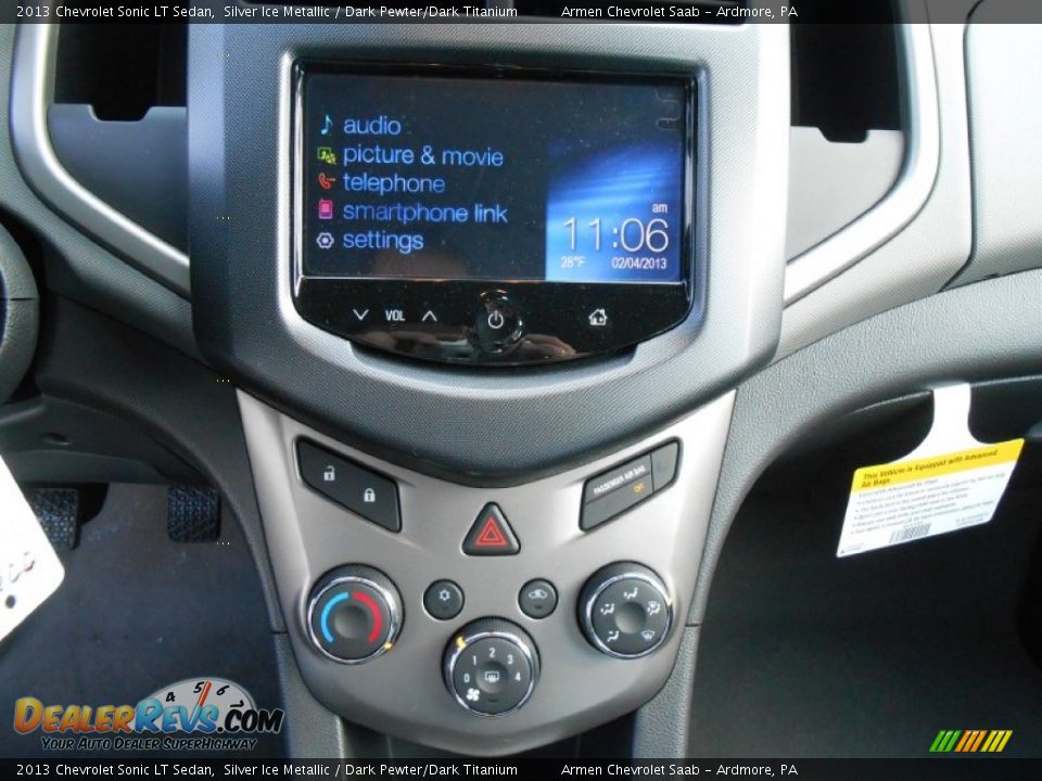 Controls of 2013 Chevrolet Sonic LT Sedan Photo #12