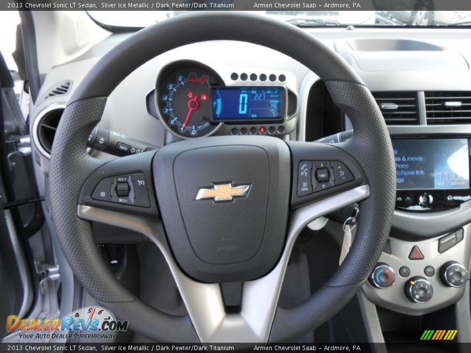 2013 Chevrolet Sonic LT Sedan Steering Wheel Photo #14