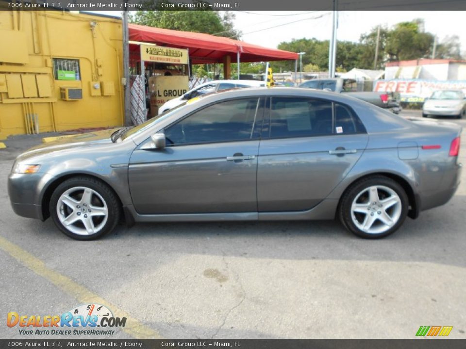 2006 Acura TL 3.2 Anthracite Metallic / Ebony Photo #4