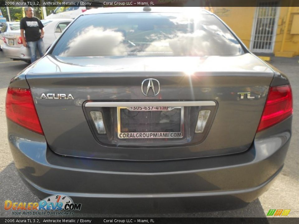 2006 Acura TL 3.2 Anthracite Metallic / Ebony Photo #6