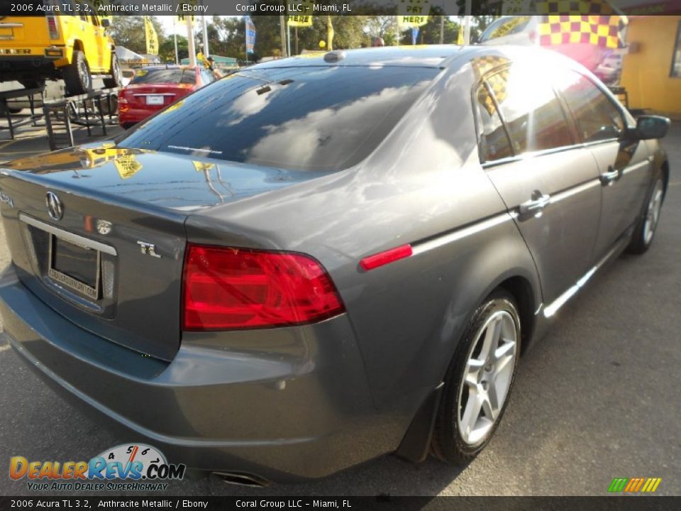 2006 Acura TL 3.2 Anthracite Metallic / Ebony Photo #7