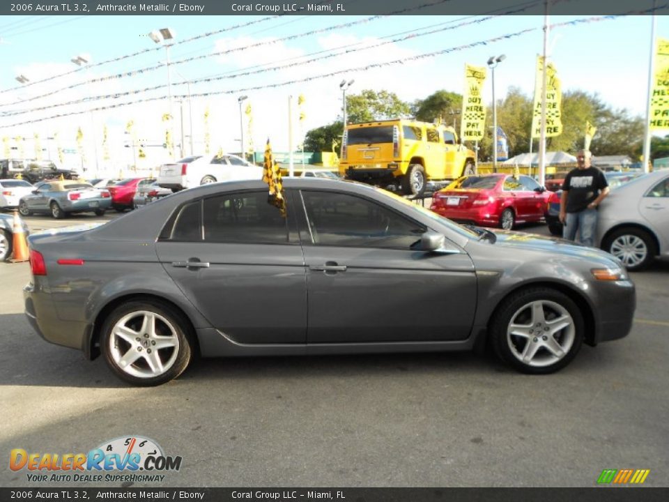 2006 Acura TL 3.2 Anthracite Metallic / Ebony Photo #8