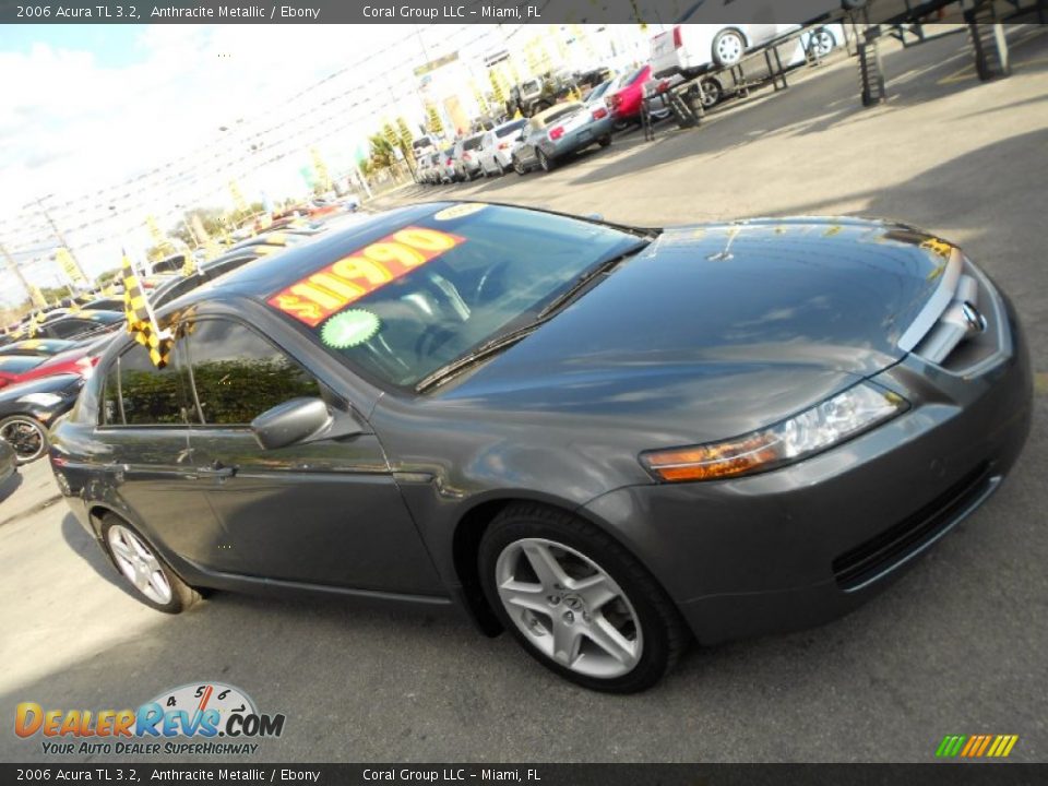 2006 Acura TL 3.2 Anthracite Metallic / Ebony Photo #9