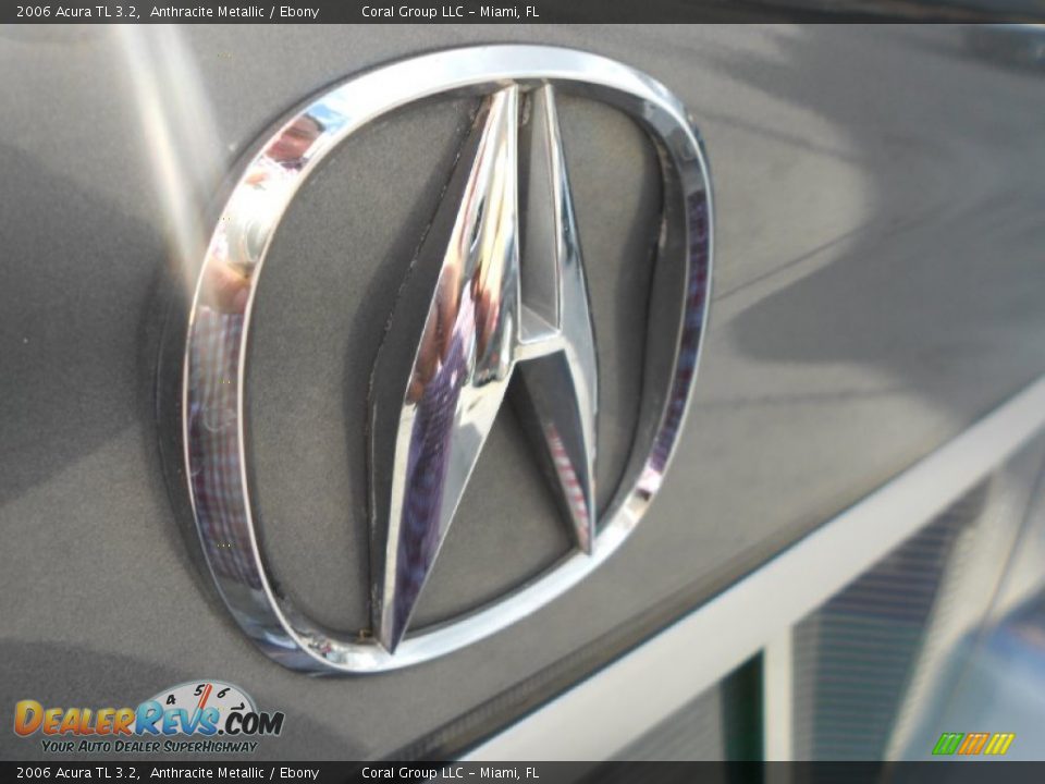 2006 Acura TL 3.2 Anthracite Metallic / Ebony Photo #10