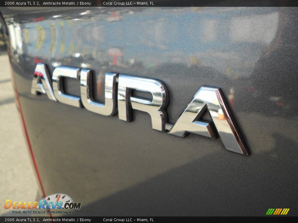 2006 Acura TL 3.2 Anthracite Metallic / Ebony Photo #11