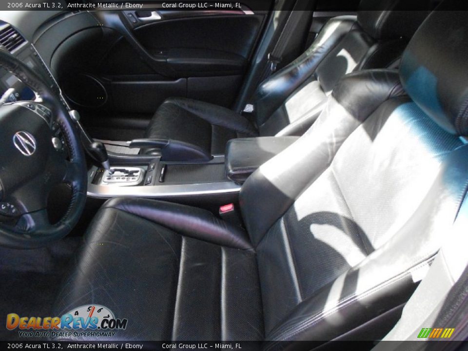2006 Acura TL 3.2 Anthracite Metallic / Ebony Photo #13