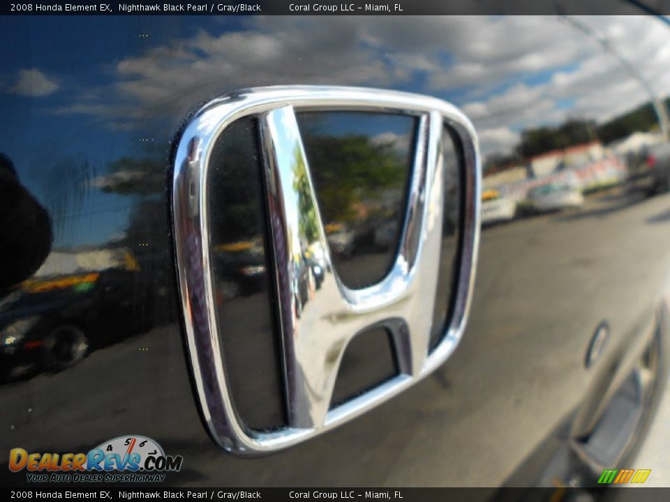 2008 Honda Element EX Nighthawk Black Pearl / Gray/Black Photo #10