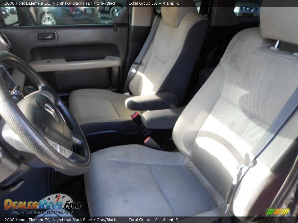 2008 Honda Element EX Nighthawk Black Pearl / Gray/Black Photo #13