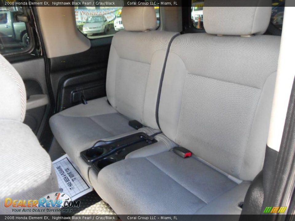 2008 Honda Element EX Nighthawk Black Pearl / Gray/Black Photo #17