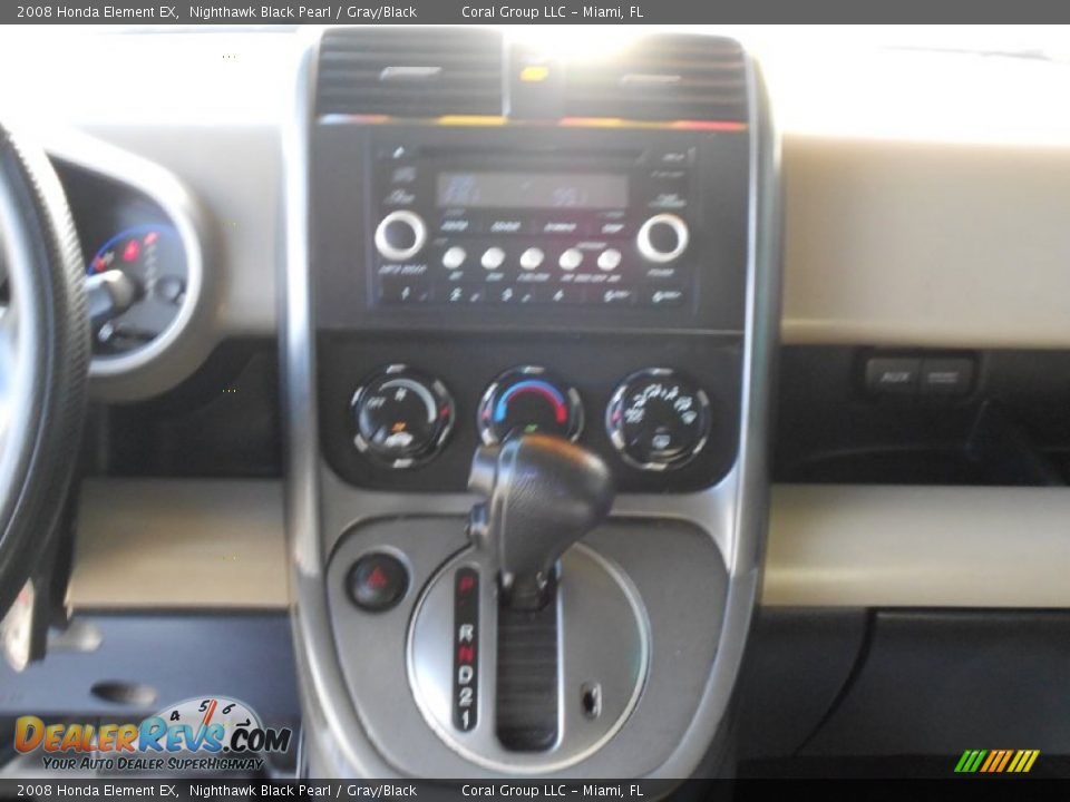 2008 Honda Element EX Nighthawk Black Pearl / Gray/Black Photo #19