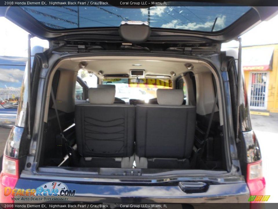 2008 Honda Element EX Nighthawk Black Pearl / Gray/Black Photo #21