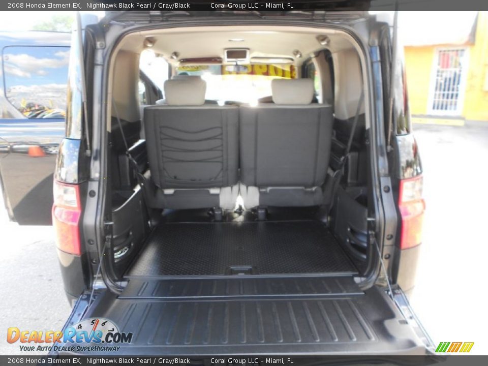 2008 Honda Element EX Nighthawk Black Pearl / Gray/Black Photo #22