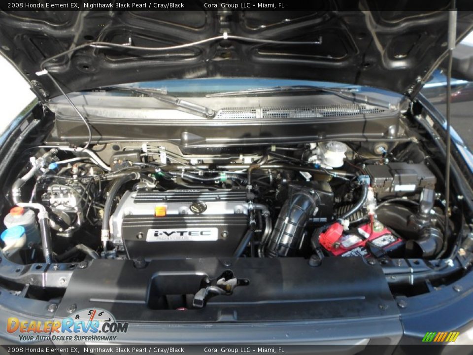 2008 Honda Element EX Nighthawk Black Pearl / Gray/Black Photo #23