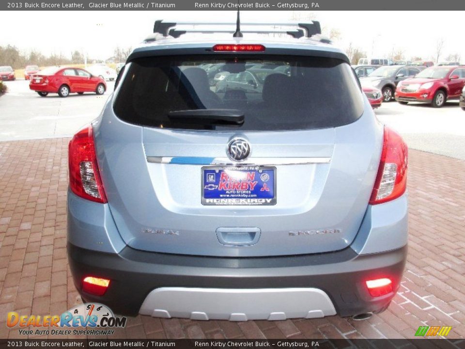 2013 Buick Encore Leather Glacier Blue Metallic / Titanium Photo #14