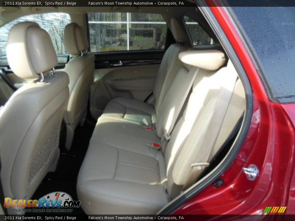 2011 Kia Sorento EX Spicy Red / Beige Photo #11