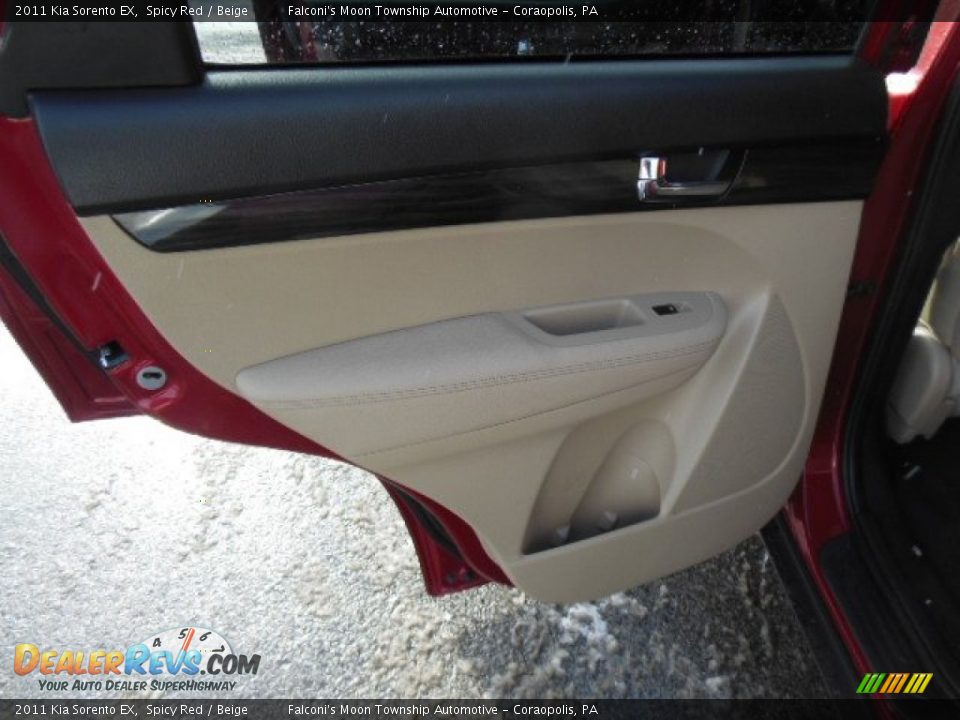 2011 Kia Sorento EX Spicy Red / Beige Photo #12