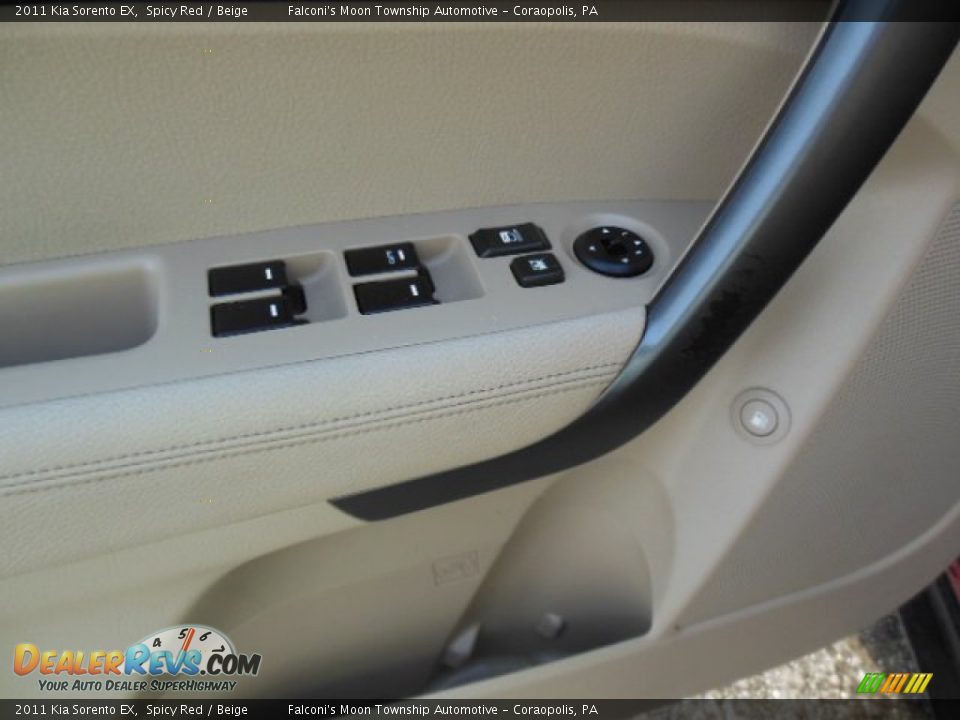 2011 Kia Sorento EX Spicy Red / Beige Photo #13