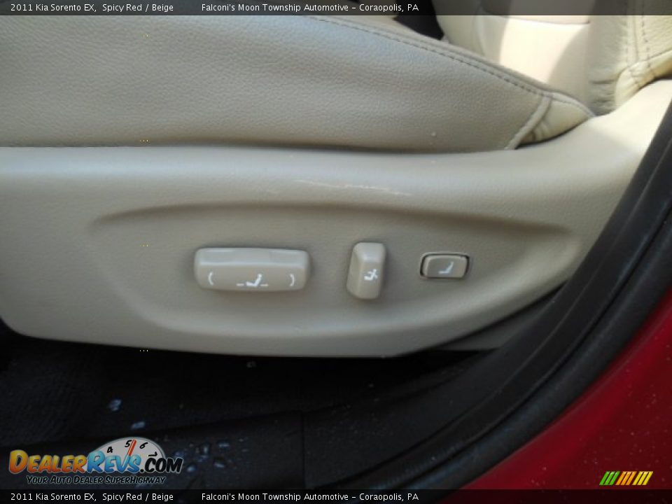 2011 Kia Sorento EX Spicy Red / Beige Photo #14