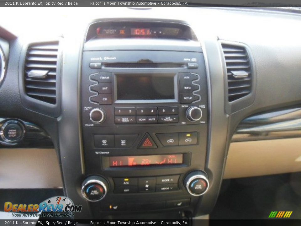 2011 Kia Sorento EX Spicy Red / Beige Photo #15