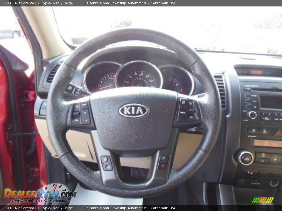 2011 Kia Sorento EX Spicy Red / Beige Photo #18