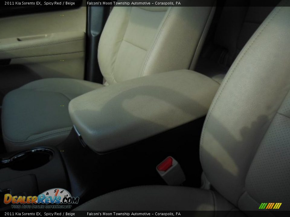 2011 Kia Sorento EX Spicy Red / Beige Photo #23