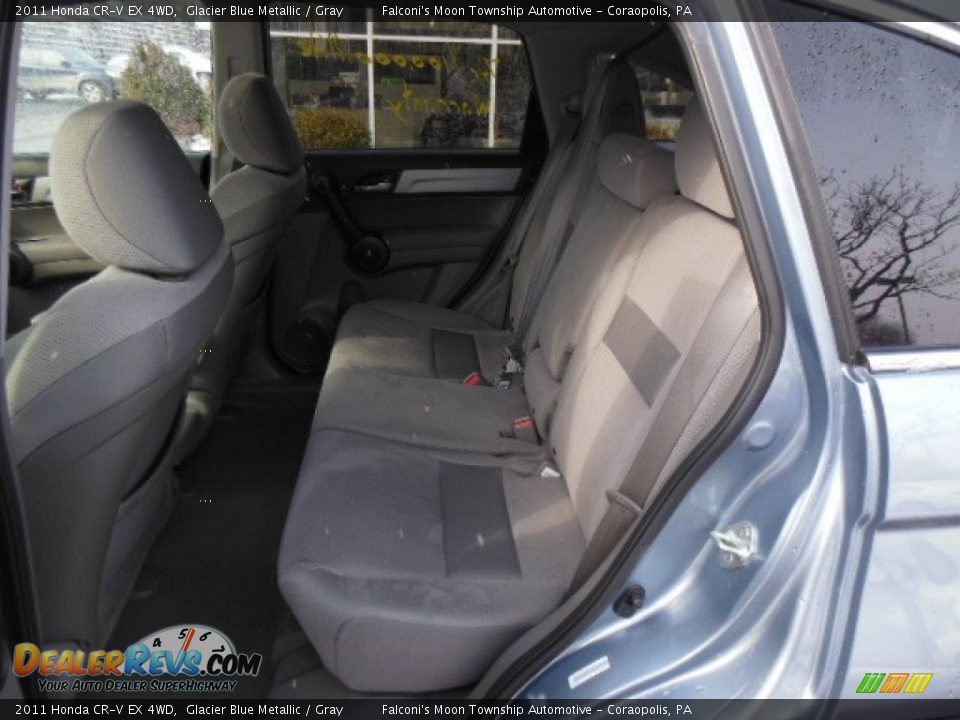 2011 Honda CR-V EX 4WD Glacier Blue Metallic / Gray Photo #13