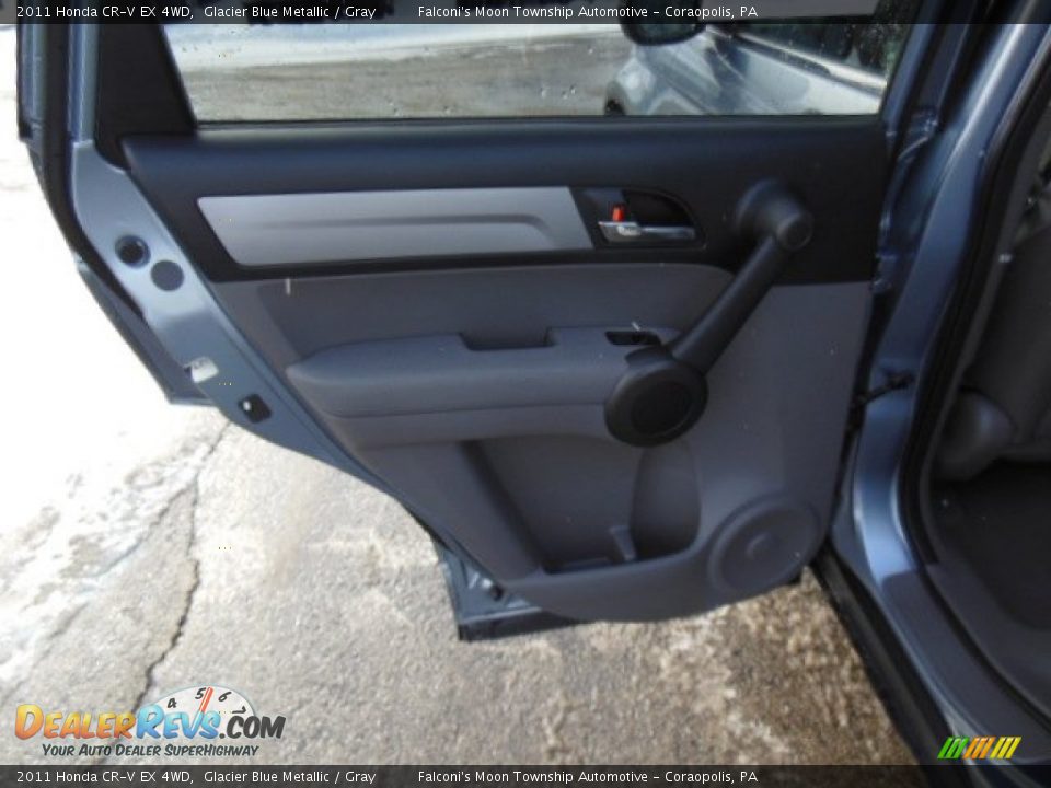 2011 Honda CR-V EX 4WD Glacier Blue Metallic / Gray Photo #14