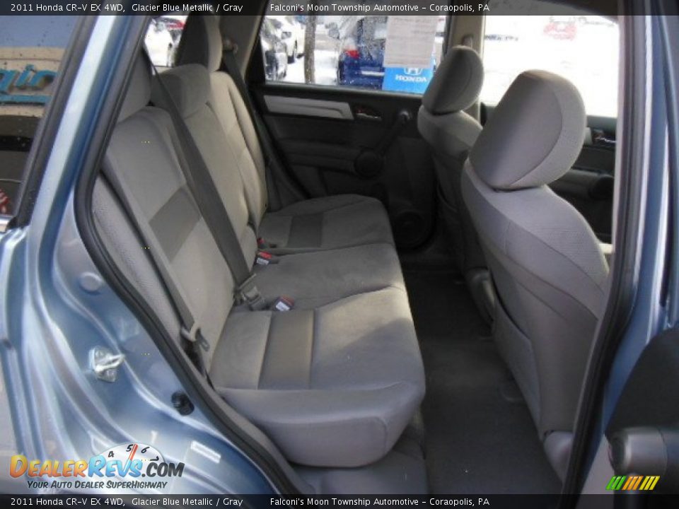 2011 Honda CR-V EX 4WD Glacier Blue Metallic / Gray Photo #15