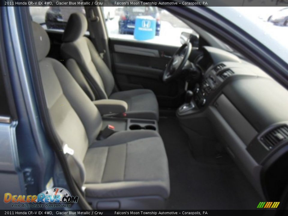 2011 Honda CR-V EX 4WD Glacier Blue Metallic / Gray Photo #16