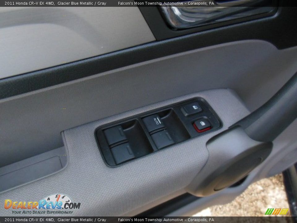 2011 Honda CR-V EX 4WD Glacier Blue Metallic / Gray Photo #17
