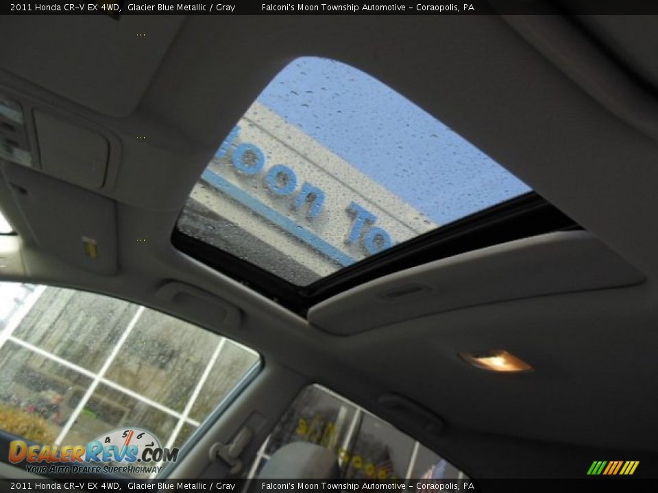 2011 Honda CR-V EX 4WD Glacier Blue Metallic / Gray Photo #18