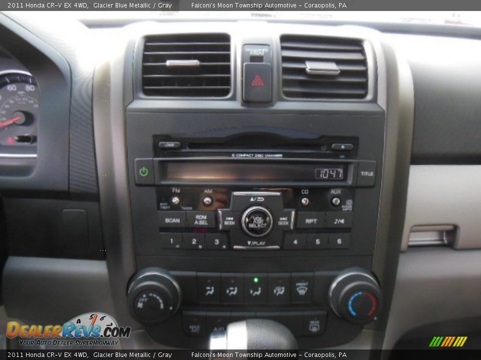 2011 Honda CR-V EX 4WD Glacier Blue Metallic / Gray Photo #19