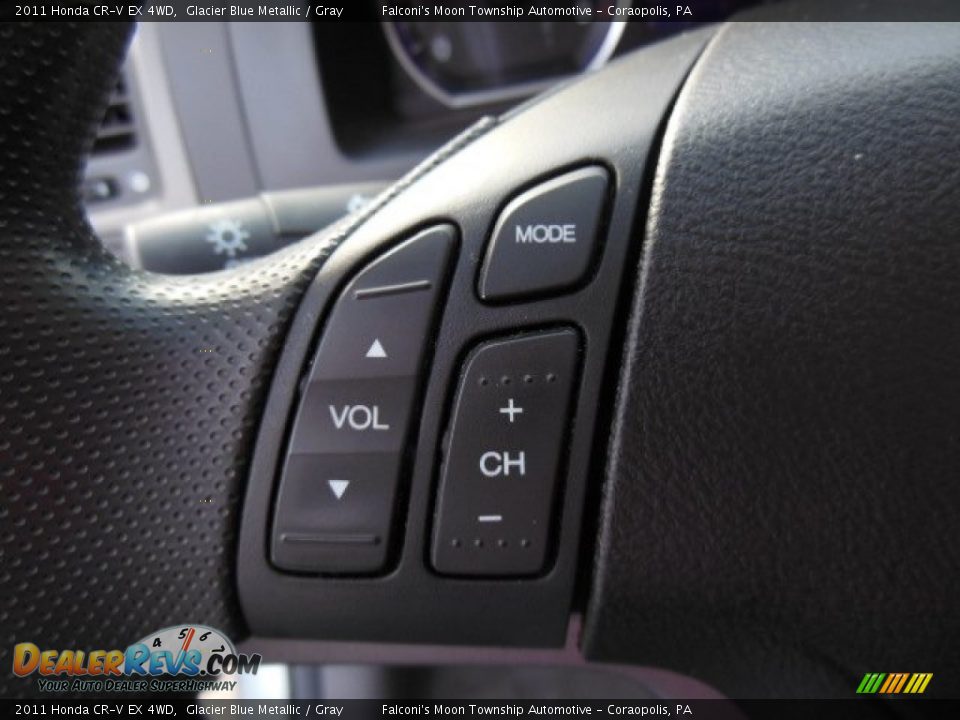 2011 Honda CR-V EX 4WD Glacier Blue Metallic / Gray Photo #22