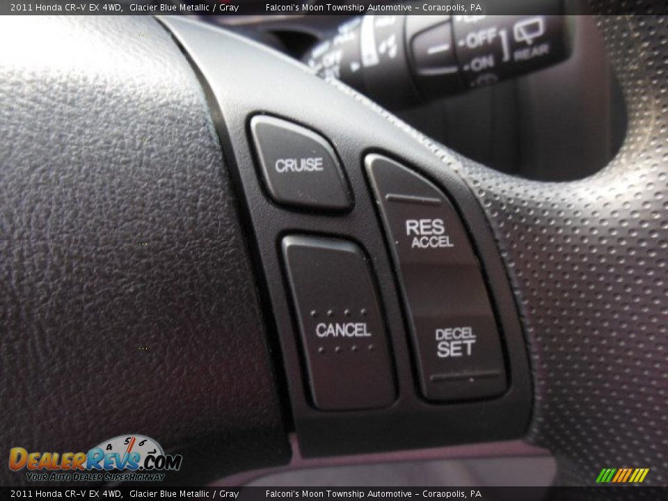 2011 Honda CR-V EX 4WD Glacier Blue Metallic / Gray Photo #23
