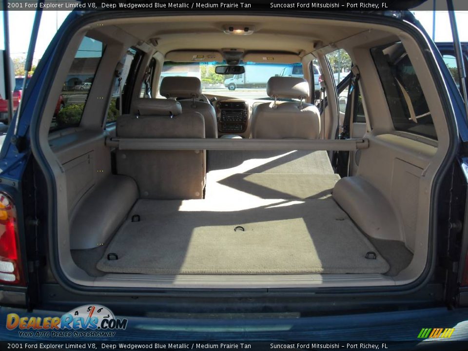2001 Ford Explorer Limited V8 Deep Wedgewood Blue Metallic / Medium Prairie Tan Photo #15