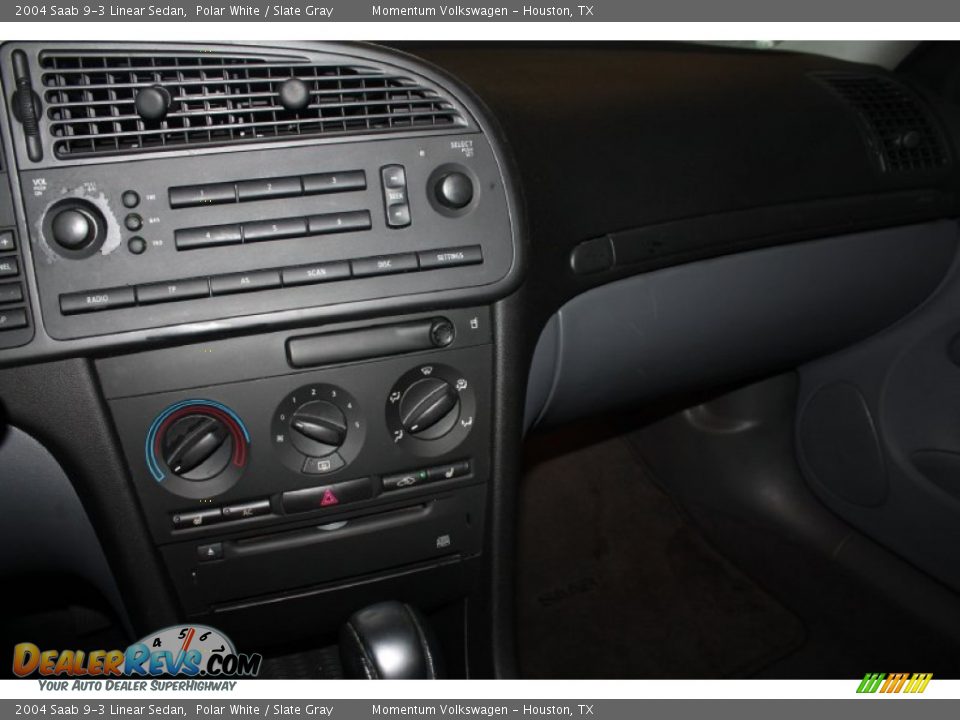 2004 Saab 9-3 Linear Sedan Polar White / Slate Gray Photo #11