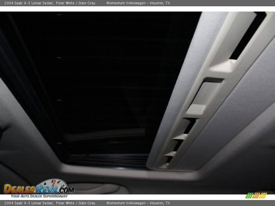 2004 Saab 9-3 Linear Sedan Polar White / Slate Gray Photo #12