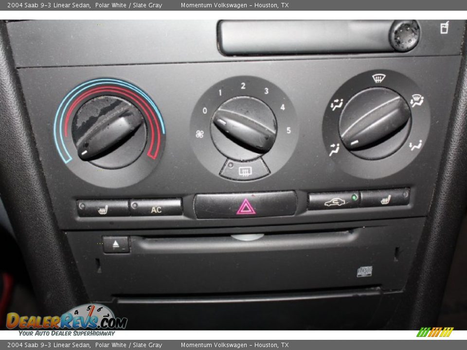 2004 Saab 9-3 Linear Sedan Polar White / Slate Gray Photo #13