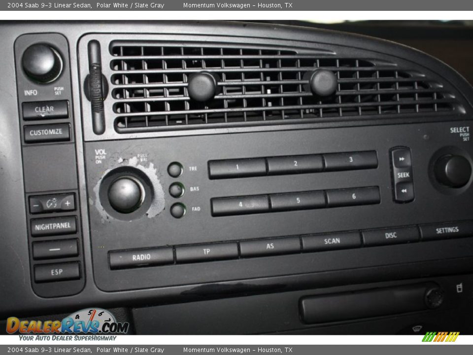 2004 Saab 9-3 Linear Sedan Polar White / Slate Gray Photo #14