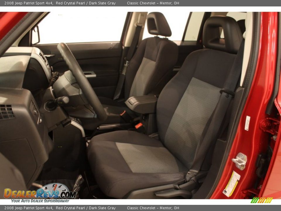 Front Seat of 2008 Jeep Patriot Sport 4x4 Photo #5