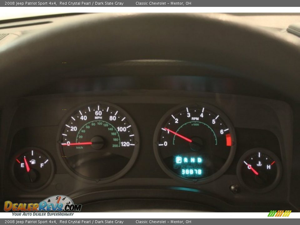 2008 Jeep Patriot Sport 4x4 Gauges Photo #7
