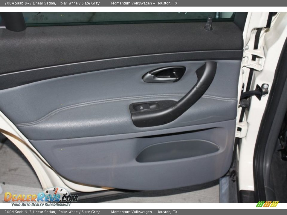 2004 Saab 9-3 Linear Sedan Polar White / Slate Gray Photo #19