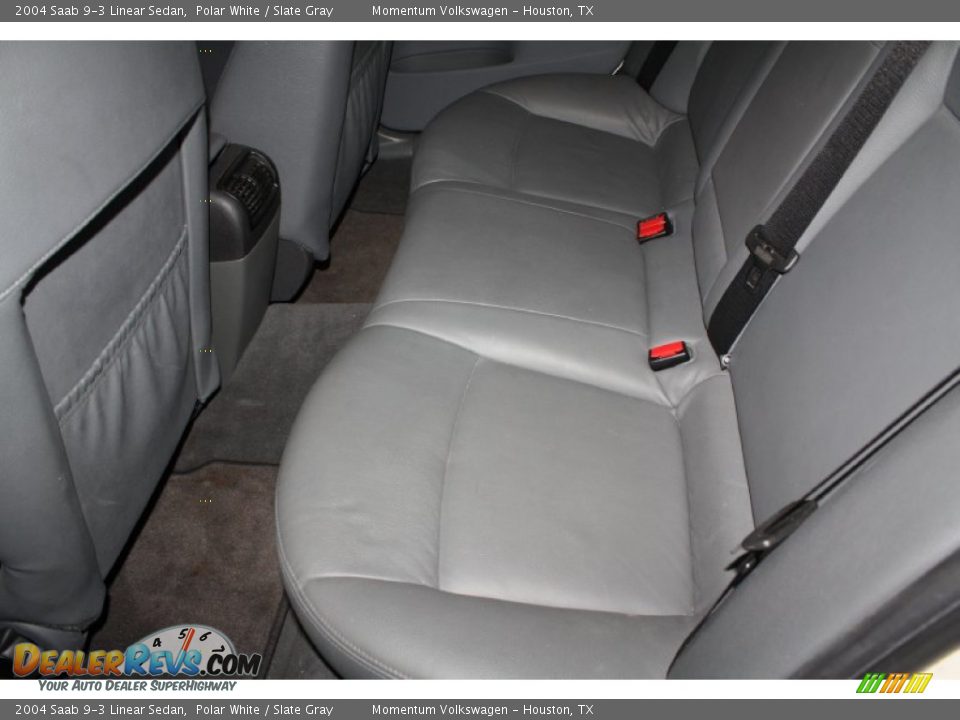 2004 Saab 9-3 Linear Sedan Polar White / Slate Gray Photo #20