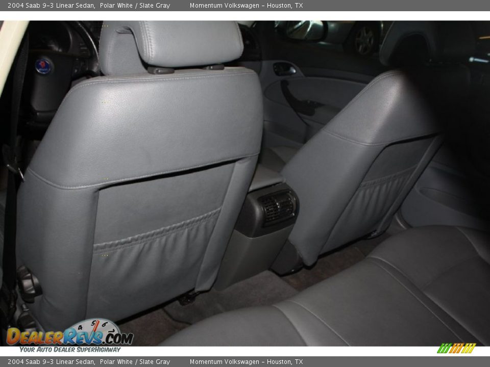 2004 Saab 9-3 Linear Sedan Polar White / Slate Gray Photo #21